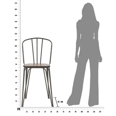 Krzesło Barowe HARLEM 54 45 102 Zestaw 2 szt. (Wysokość siedziska 61 cm)